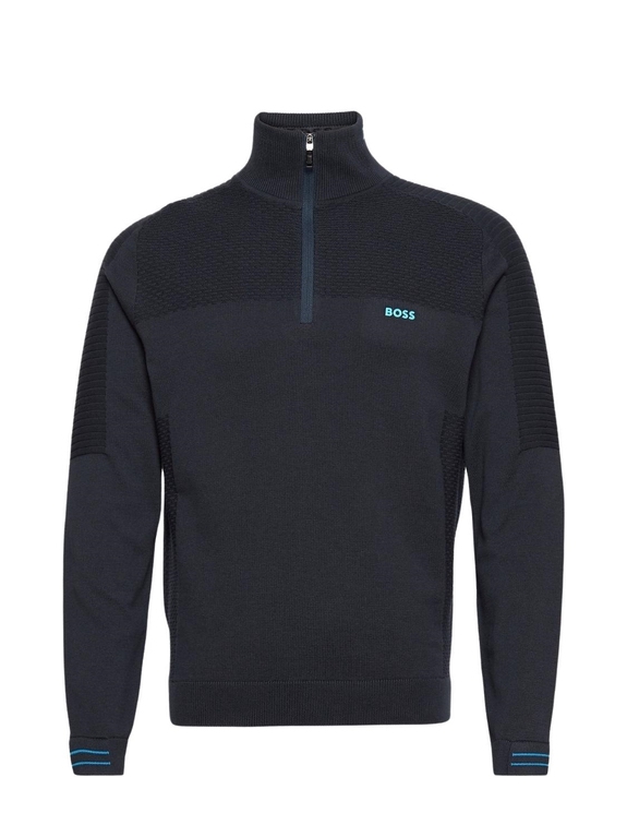 BOSS Athleisure Zenard Half Zip sweatshirt - Dark Blue